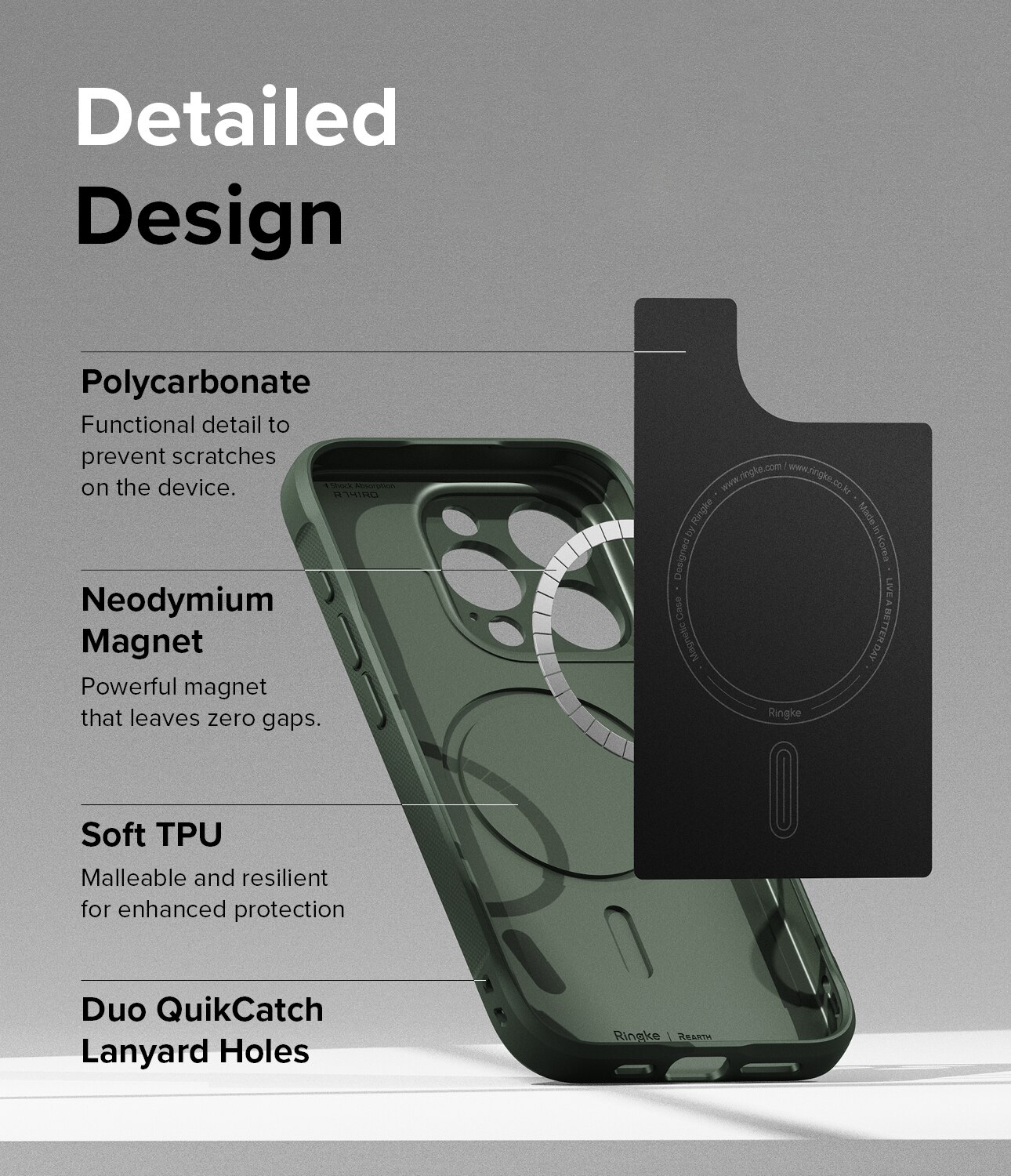 Cover Onyx Magnetic iPhone 15 Pro Max Dark Green