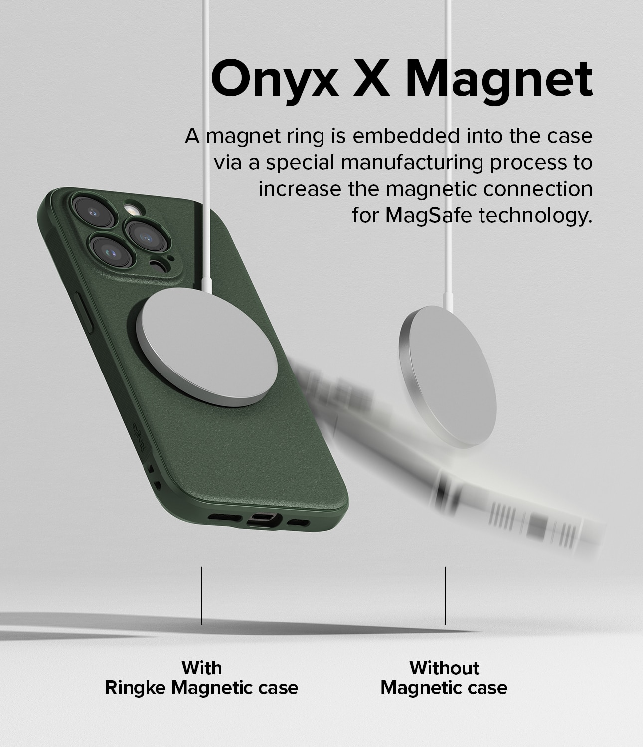 Cover Onyx Magnetic iPhone 15 Pro Max Dark Green