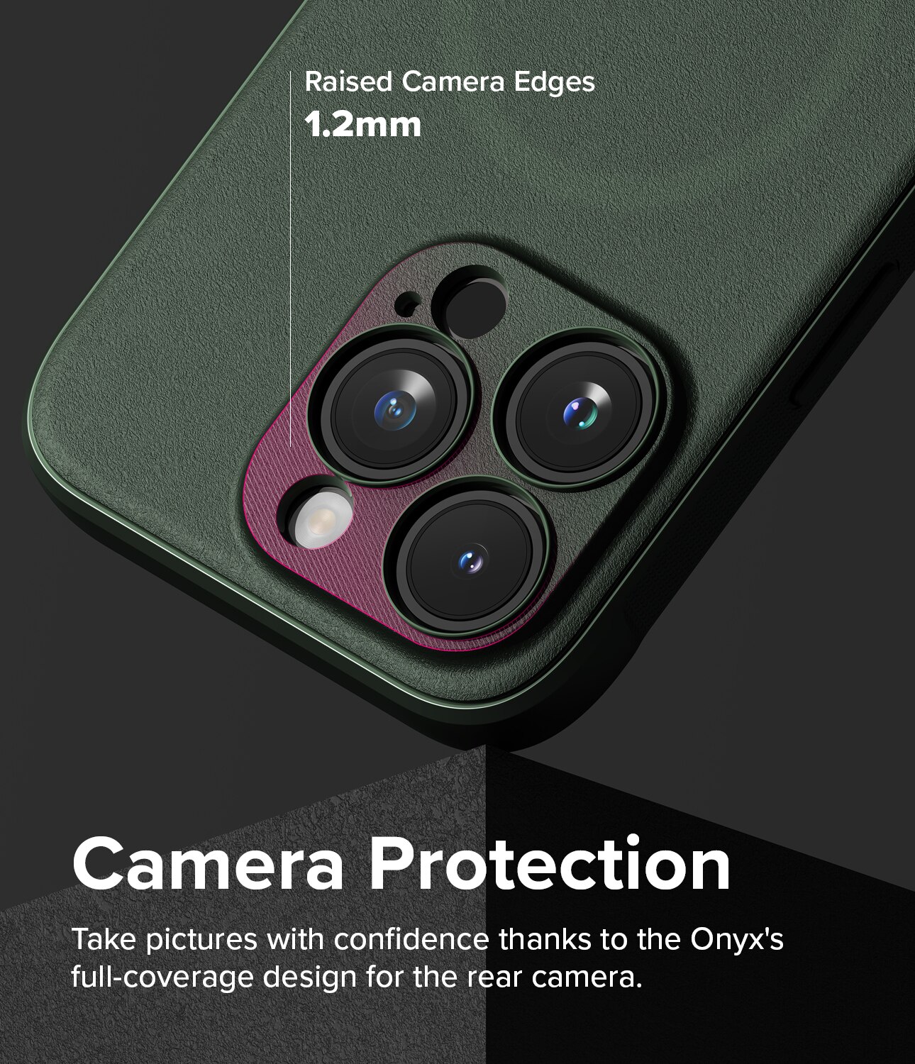 Cover Onyx Magnetic iPhone 15 Pro Max Dark Green