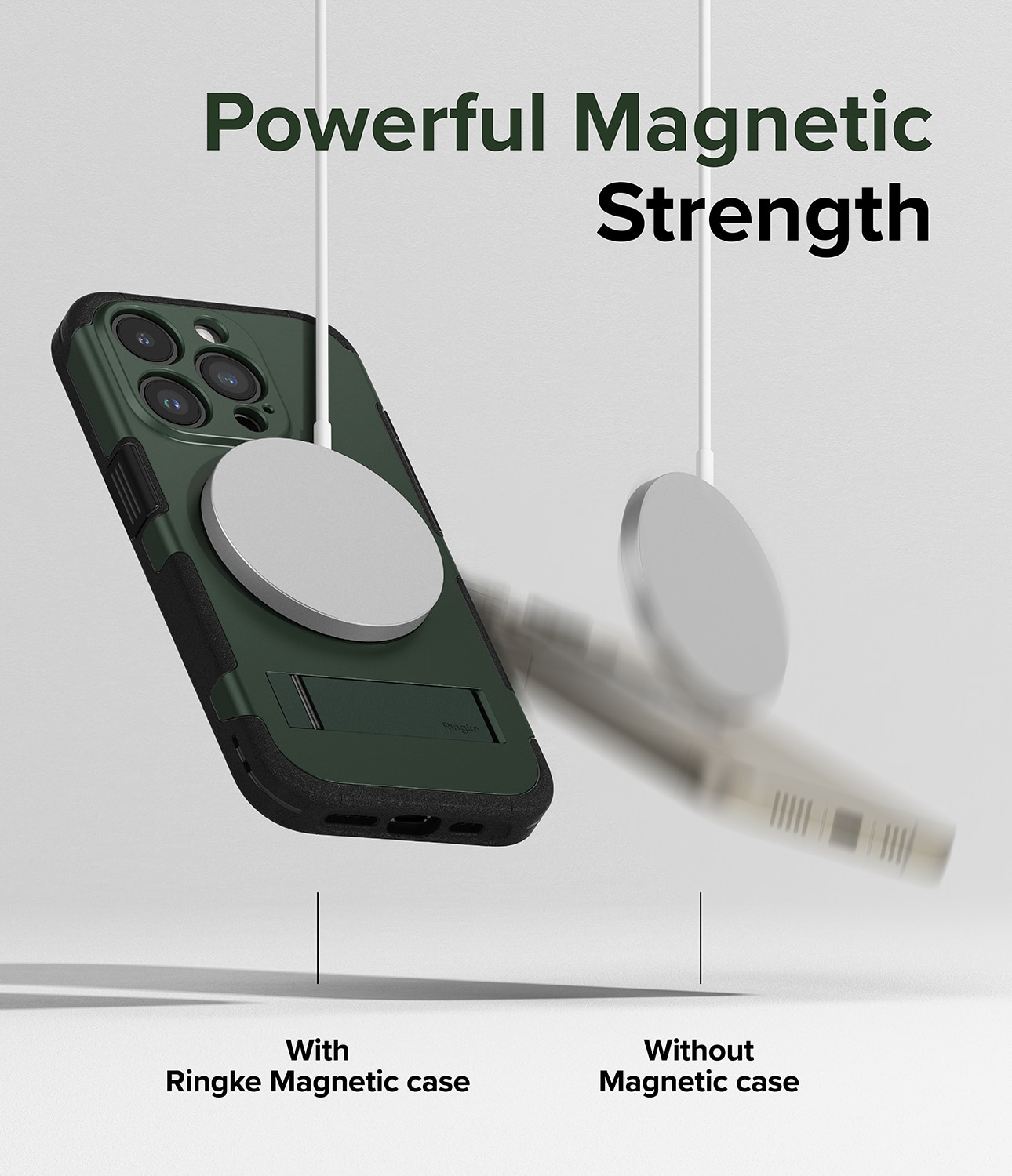 Alles Magnetic Cover iPhone 15 Pro Dark Green
