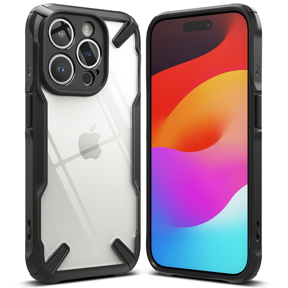 Cover Fusion X iPhone 15 Pro Max nero