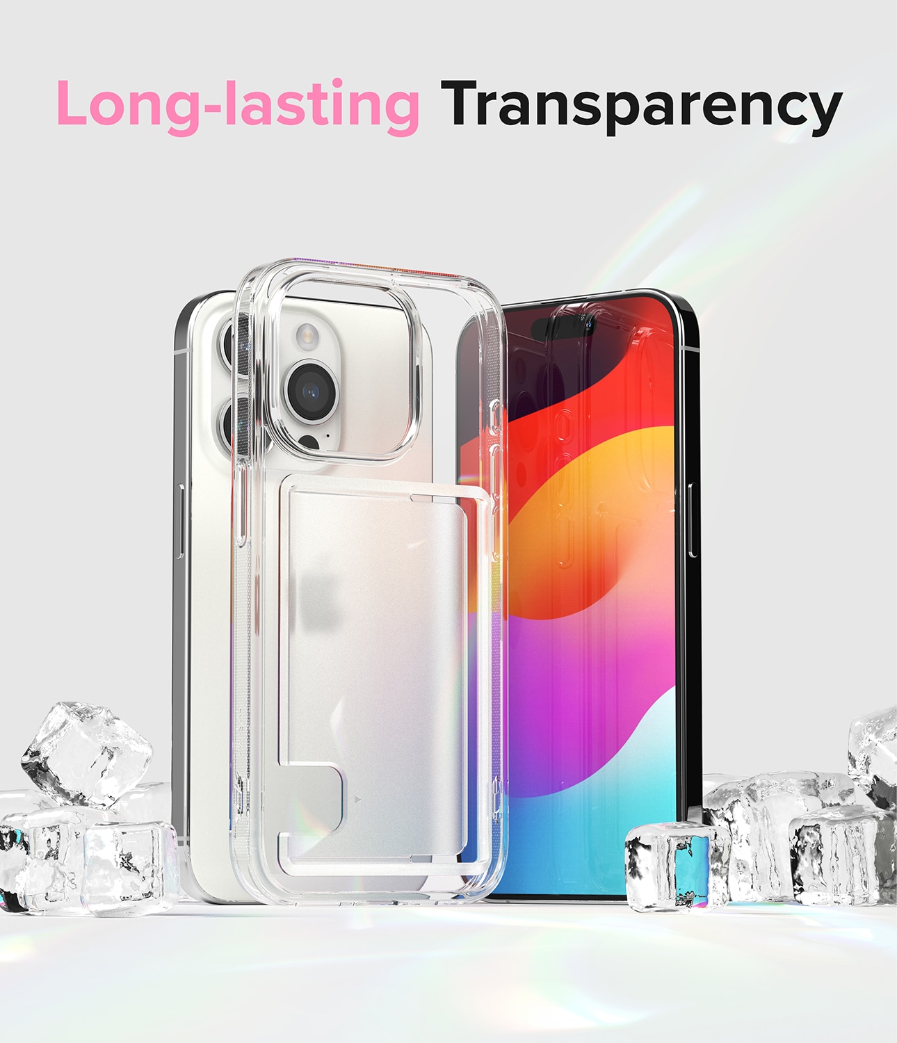 Cover Fusion Card iPhone 15 Pro trasparente
