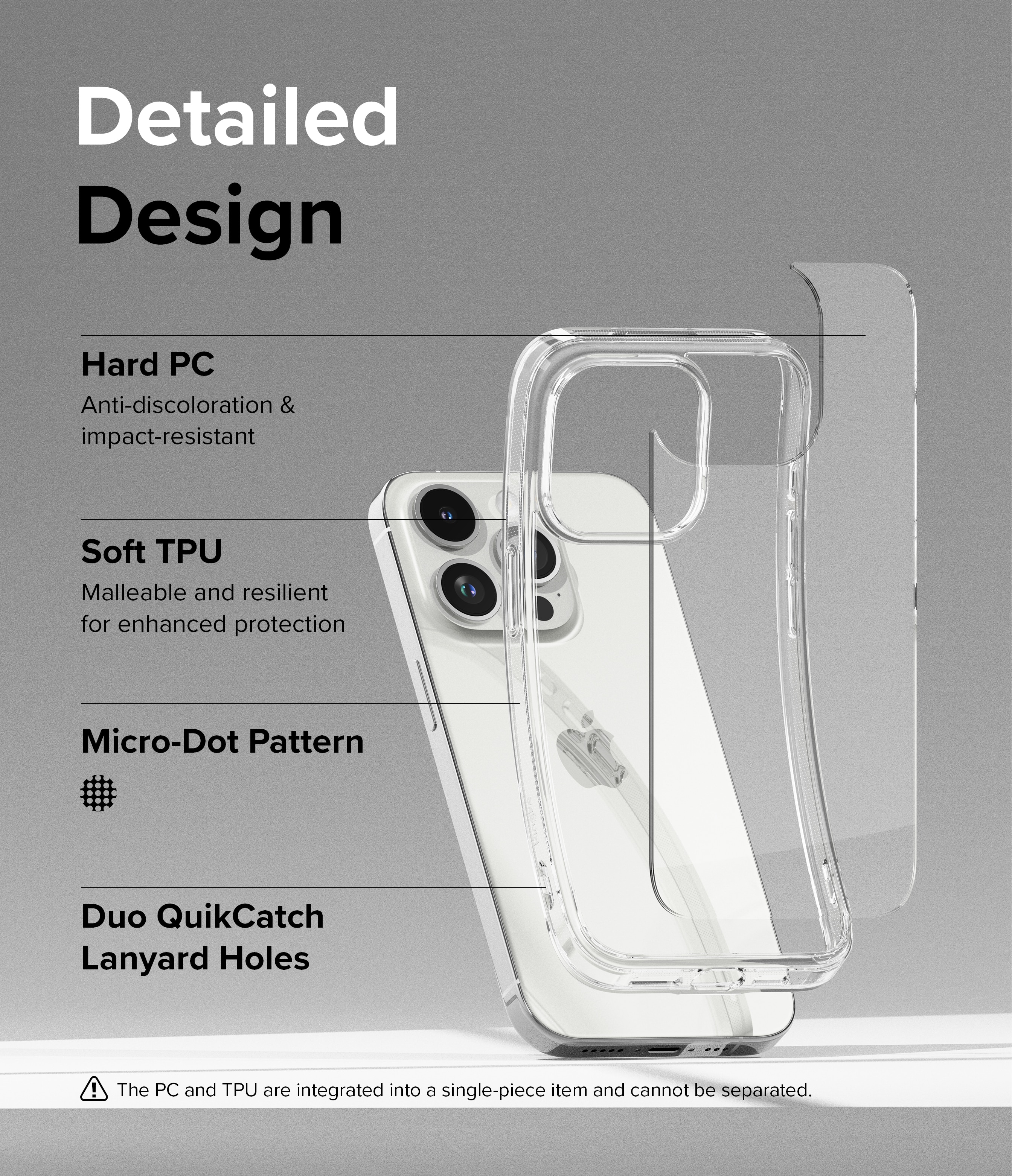 Cover Fusion iPhone 15 Pro Clear
