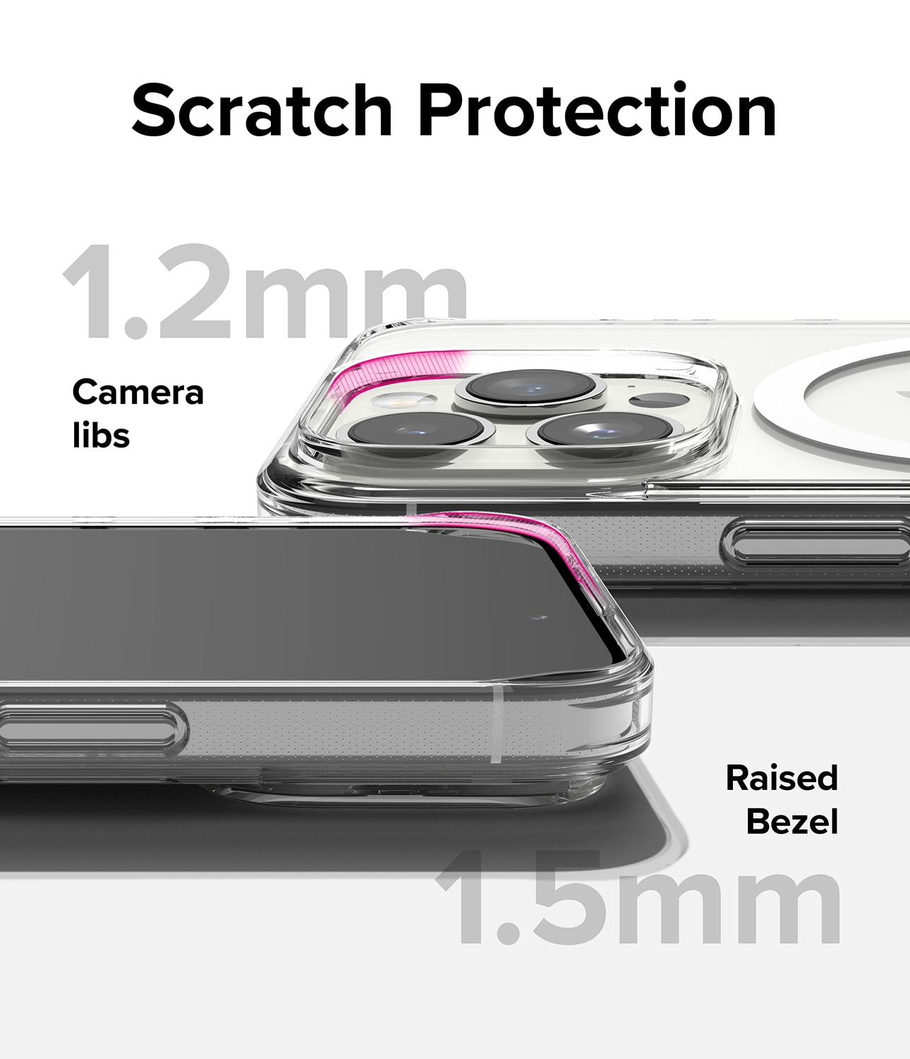 Cover Fusion Magnetic iPhone 15 Pro Trasparente