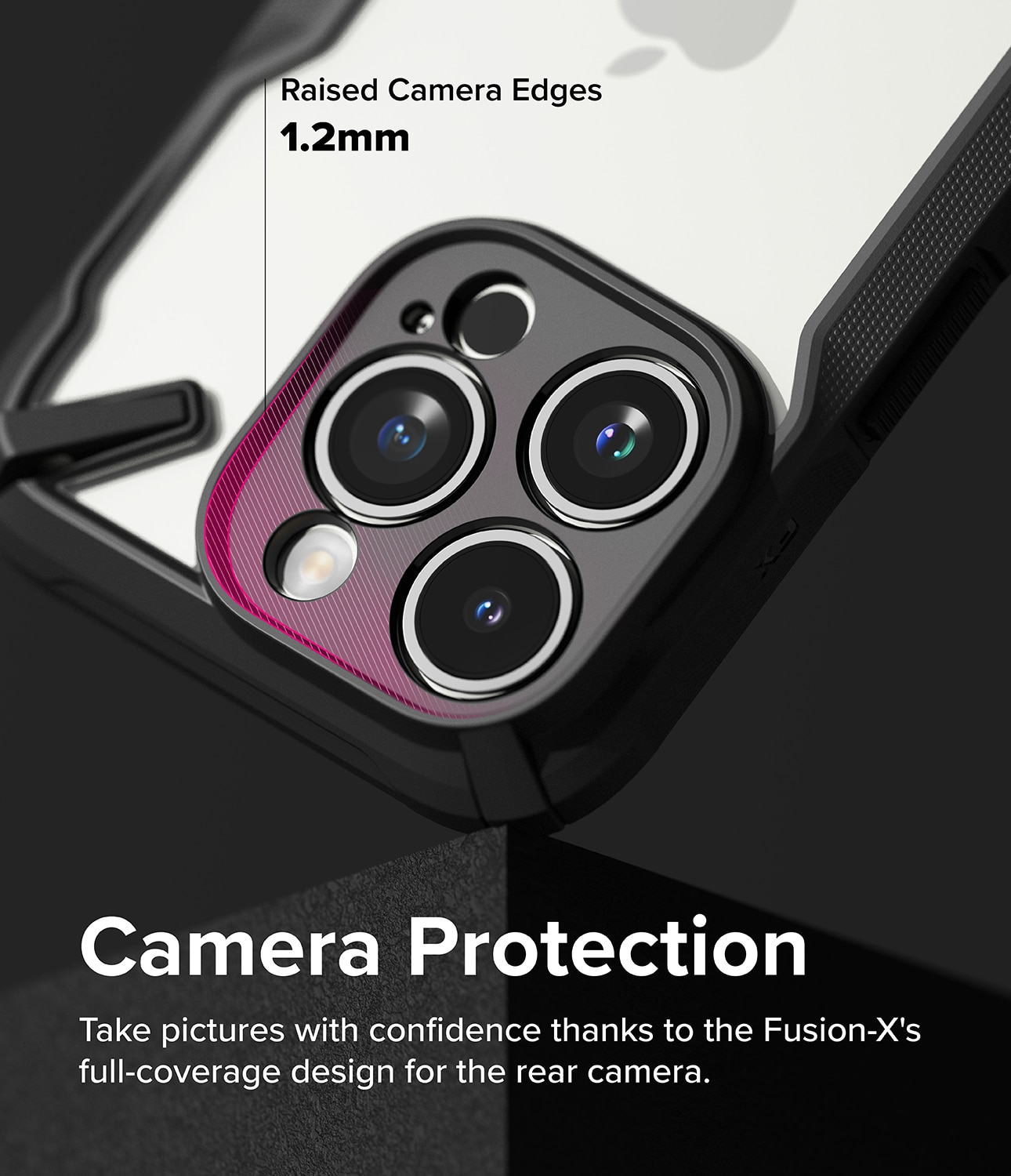 Cover Fusion X iPhone 15 Pro Max nero