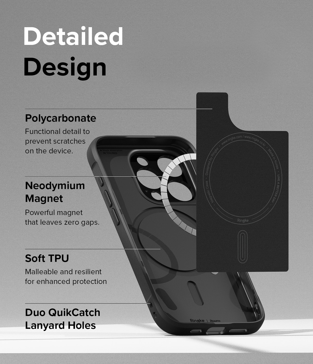 Cover Onyx Magnetic iPhone 15 Pro Black