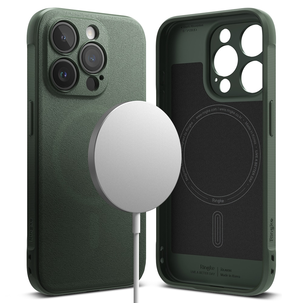 Cover Onyx Magnetic iPhone 15 Pro Dark Green