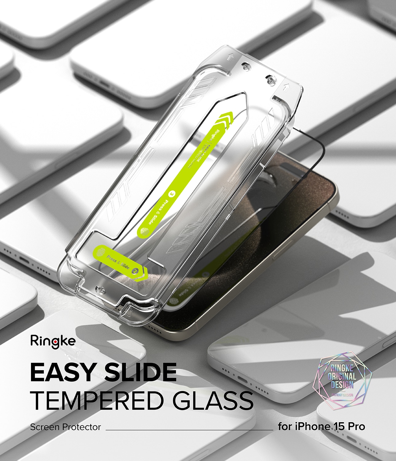 Ringke Easy Slide Glass (2-pack) iPhone 15 Pro