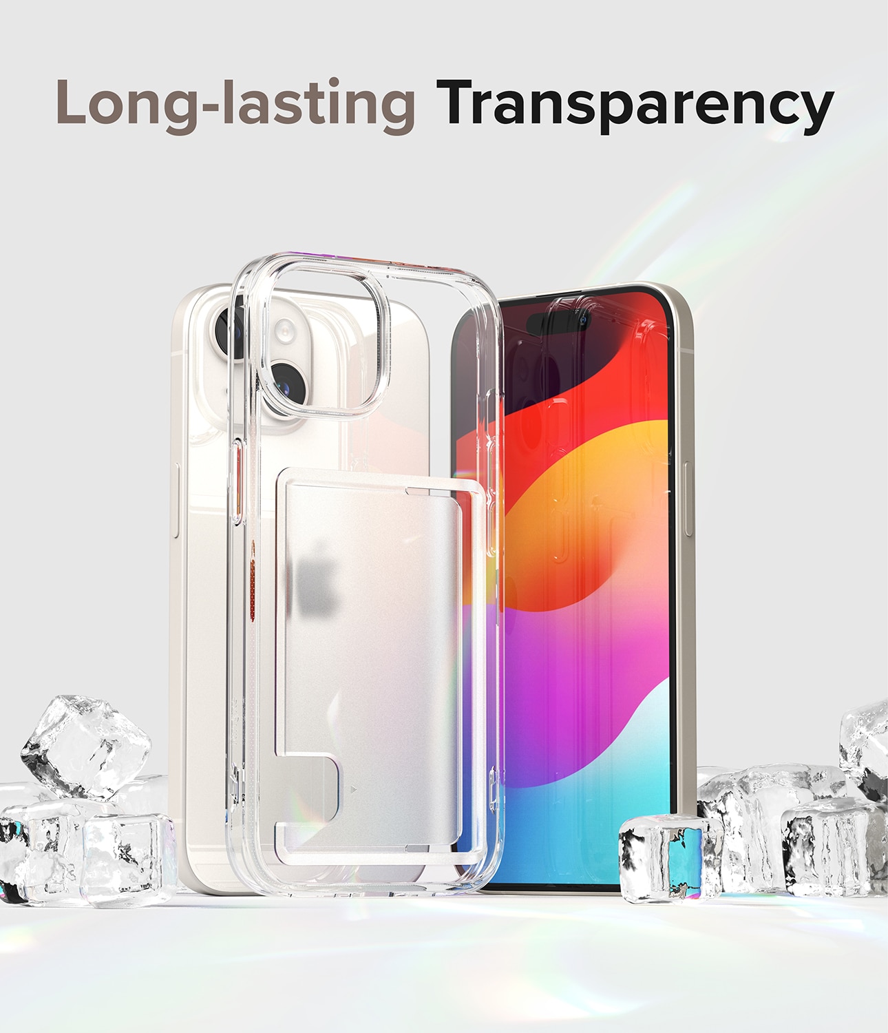 Cover Fusion Card iPhone 15 trasparente