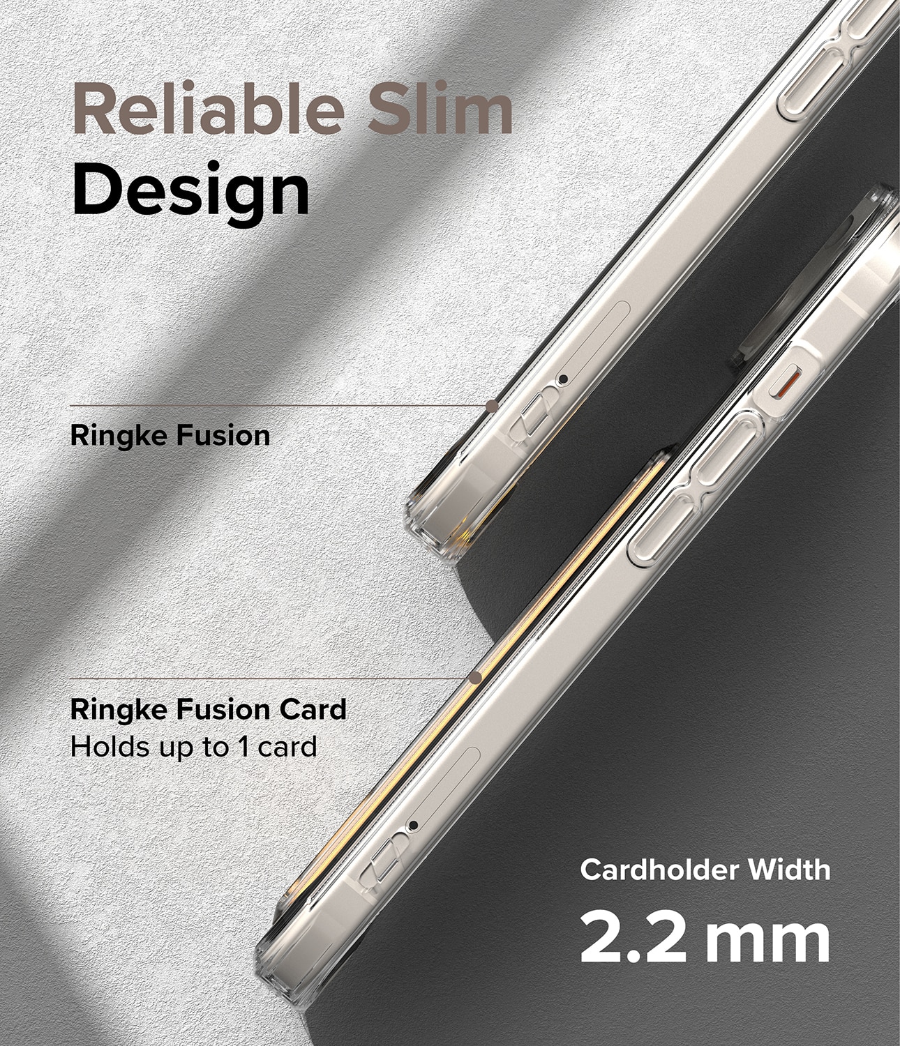 Cover Fusion Card iPhone 15 Plus trasparente