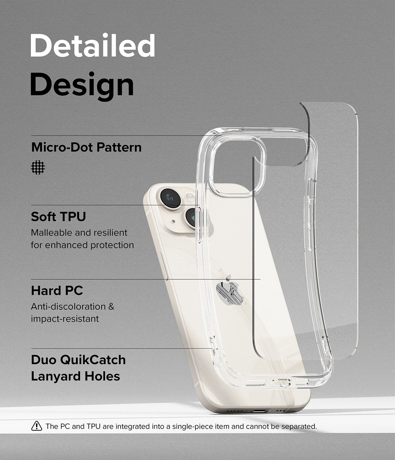 Cover Fusion iPhone 15 Clear