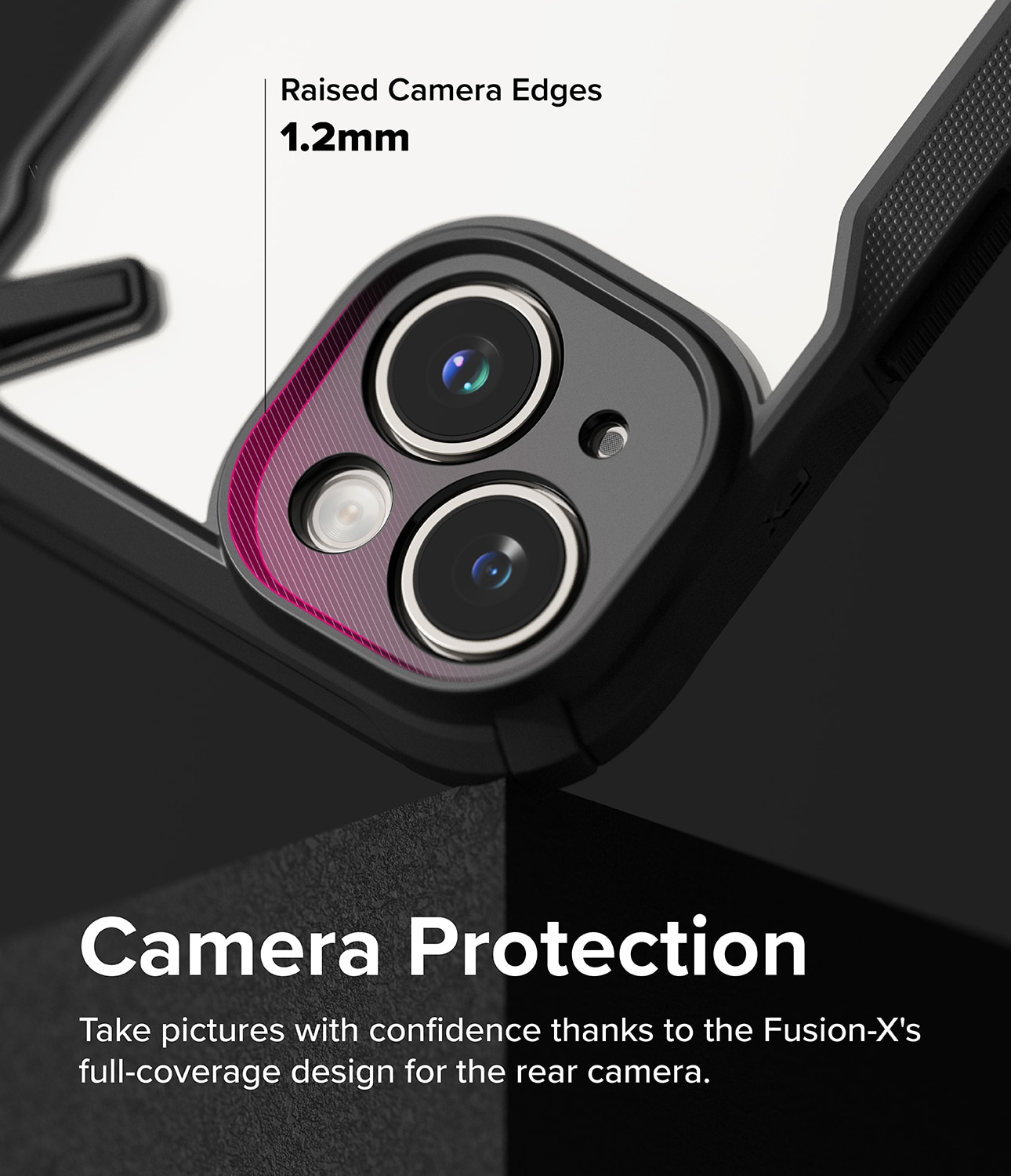 Cover Fusion X iPhone 15 nero