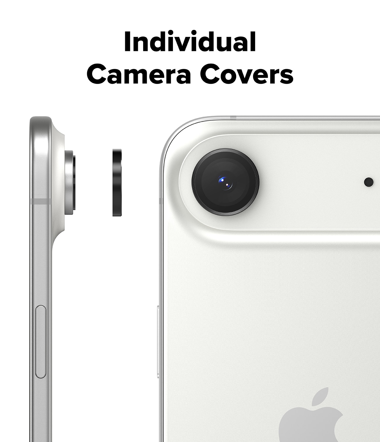 Camera Lens Frame Glass (2 pezzi) iPhone 17 Air Black