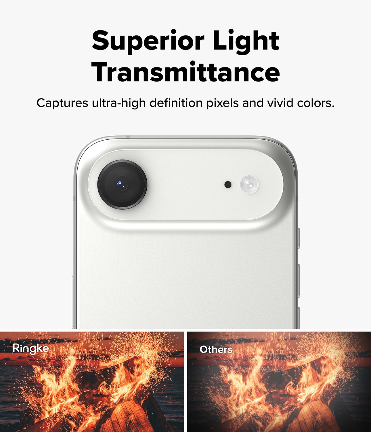 Camera Lens Frame Glass (2 pezzi) iPhone 17 Air Black
