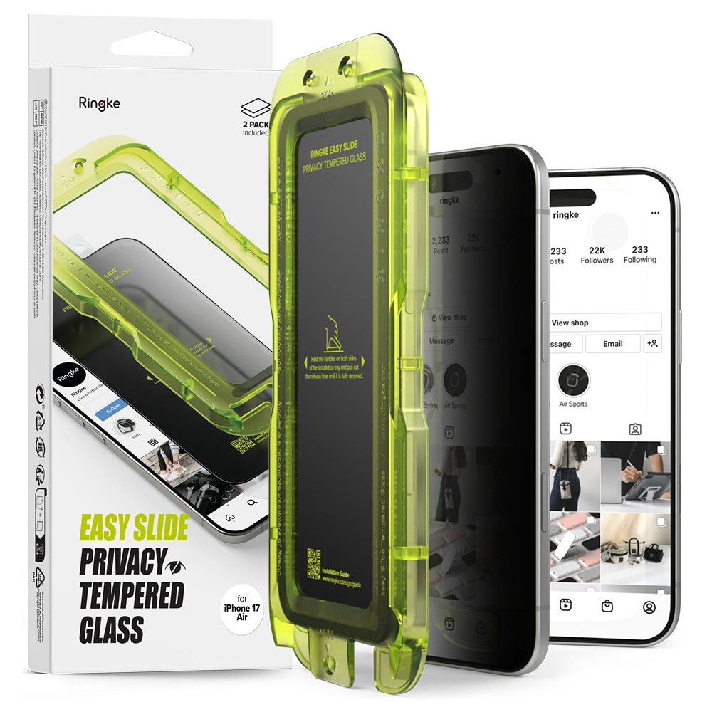 Easy Slide Privacy Glass (2 pezzi) iPhone 17 Air