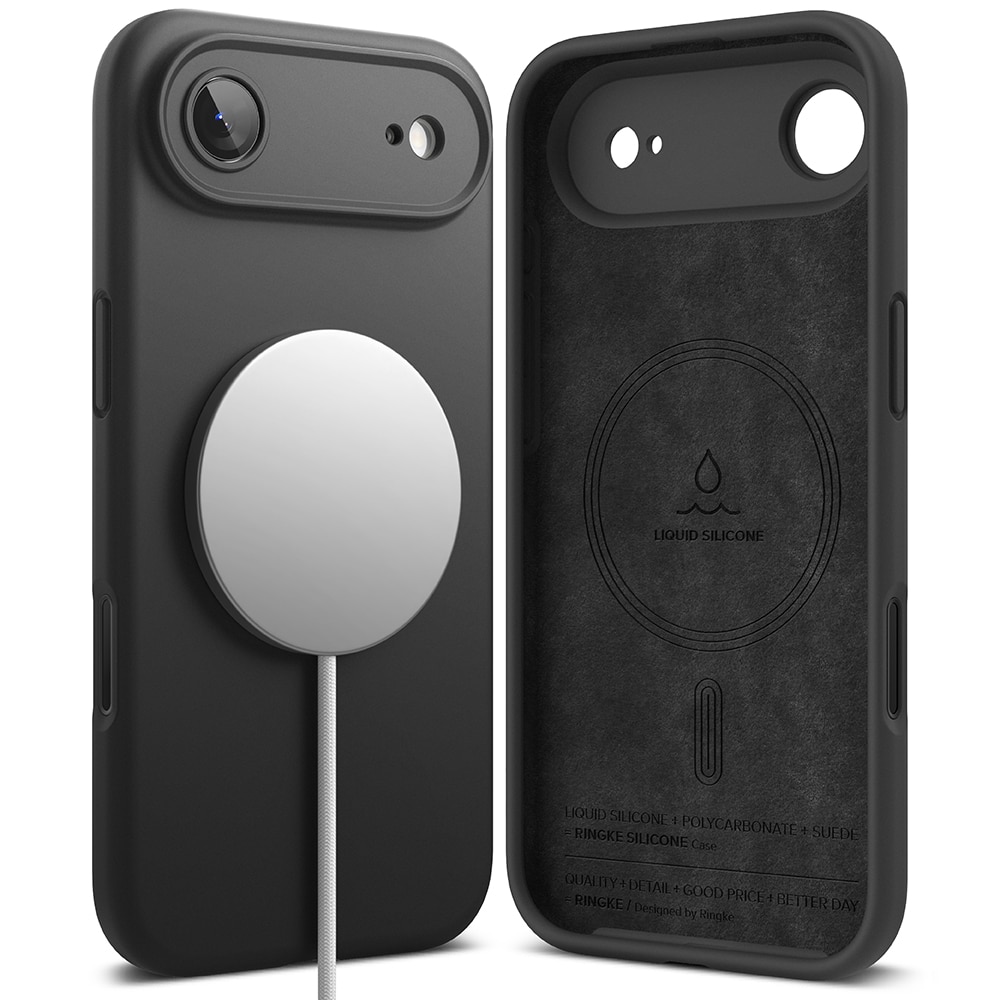 Silicone Magnetic Cover iPhone 17 Air Black