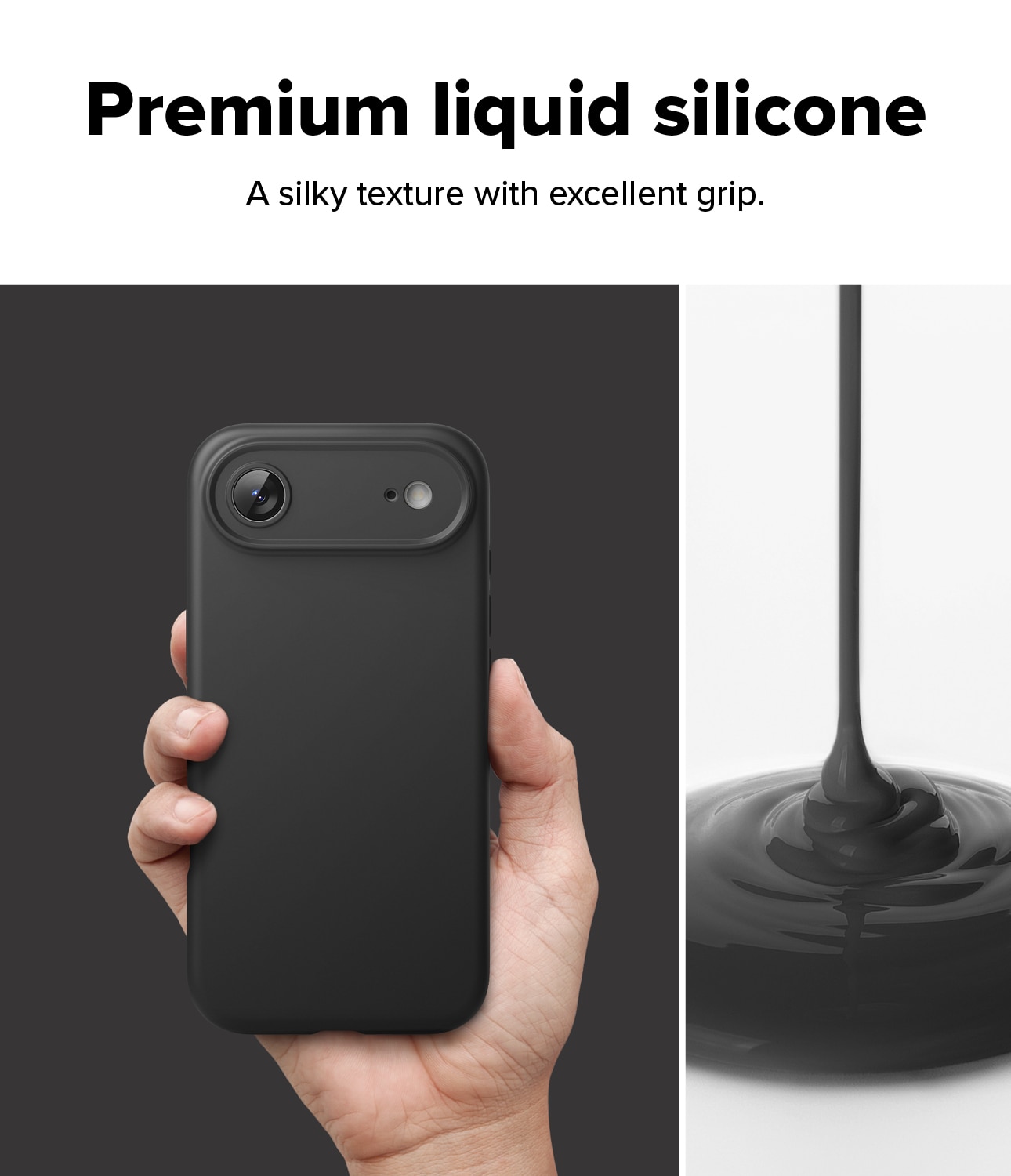 Silicone Magnetic Cover iPhone 17 Air Black
