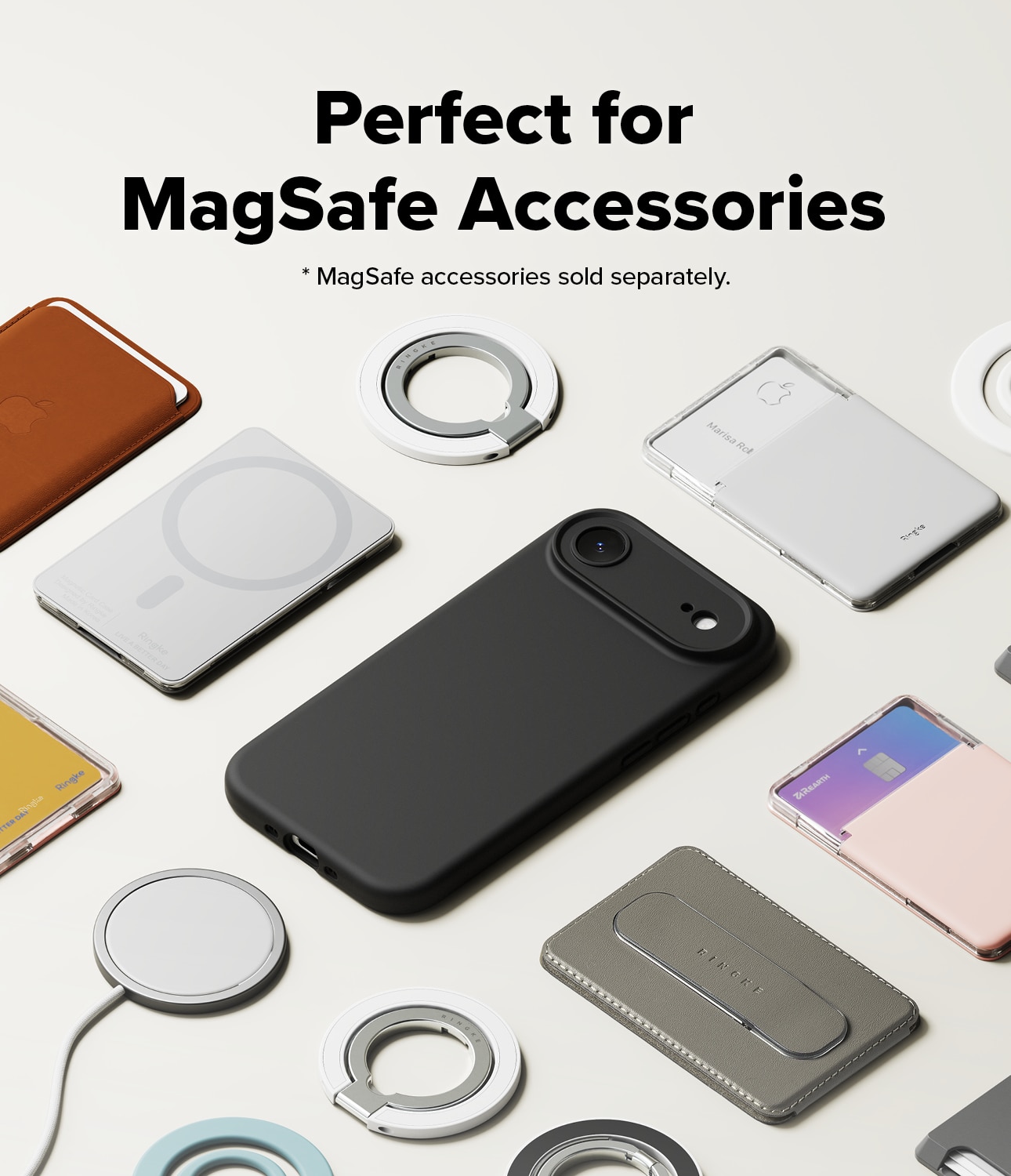 Silicone Magnetic Cover iPhone 17 Air Black