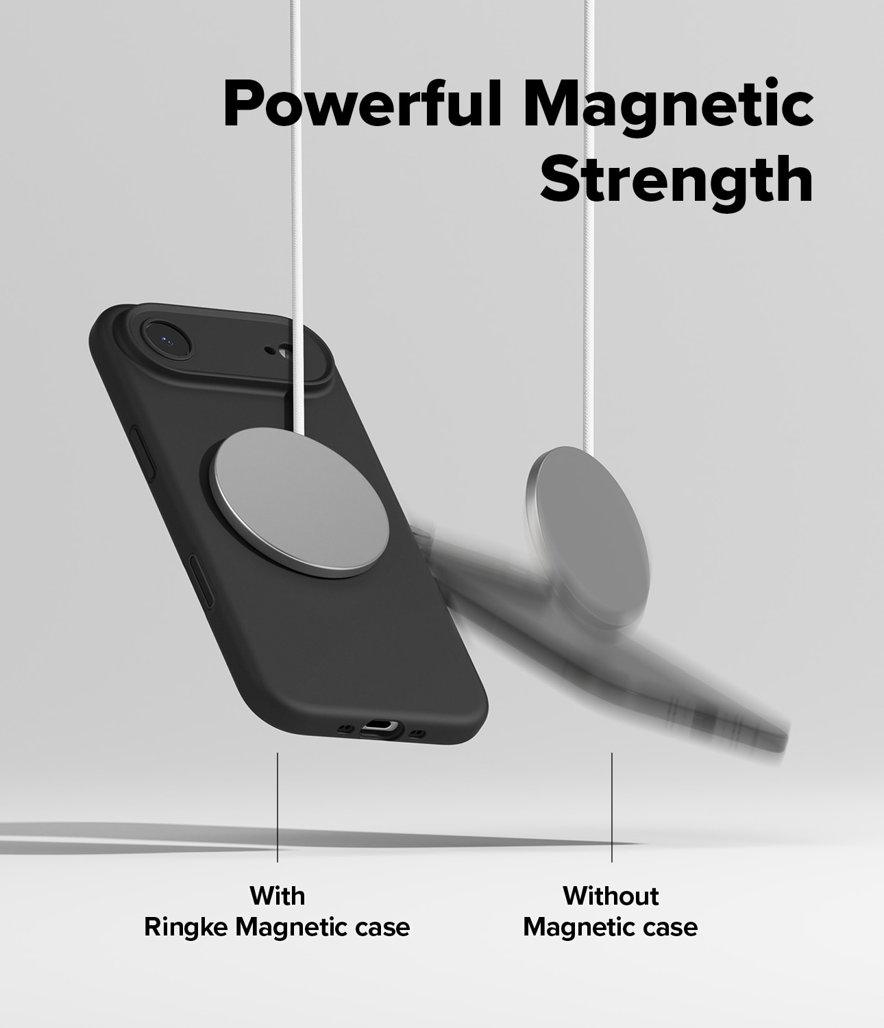 Silicone Magnetic Cover iPhone 17 Air Black