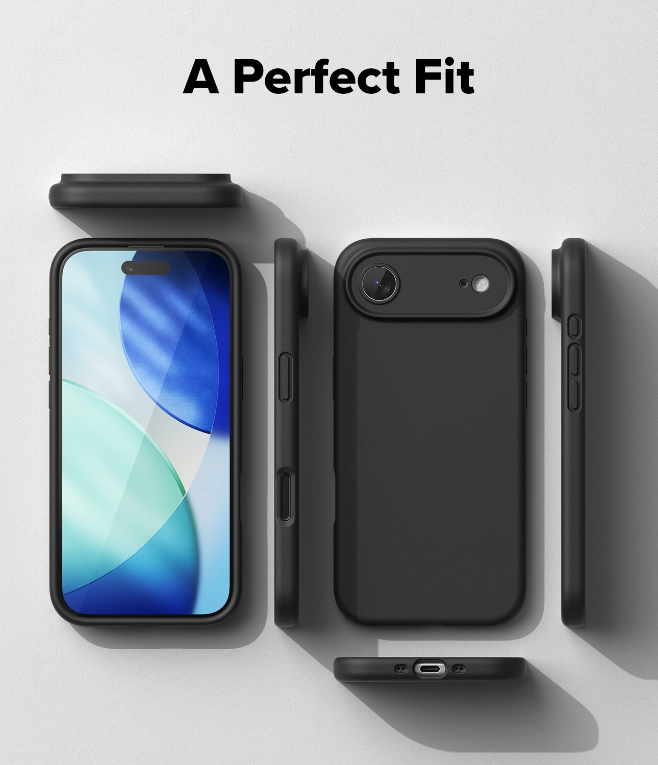 Silicone Magnetic Cover iPhone 17 Air Black