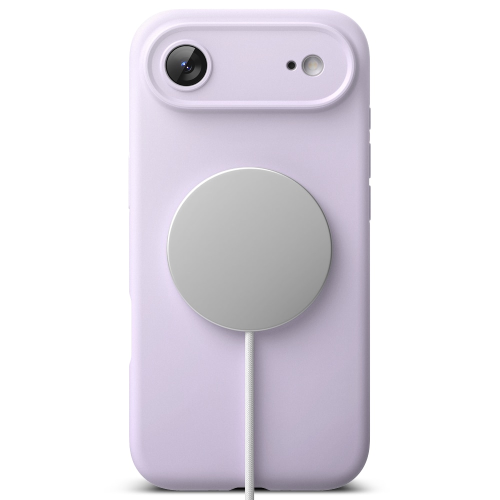 Silicone Magnetic Cover iPhone 17 Air Light Purple