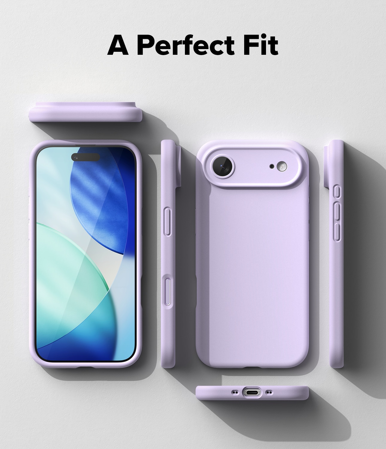 Silicone Magnetic Cover iPhone 17 Air Light Purple
