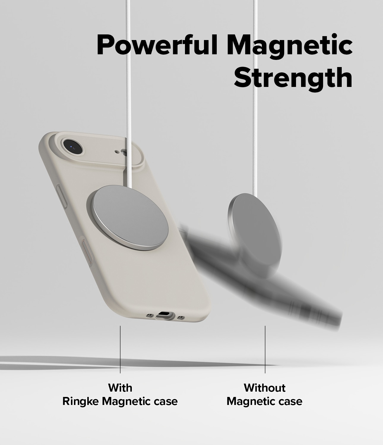 Silicone Magnetic Cover iPhone 17 Air Stone