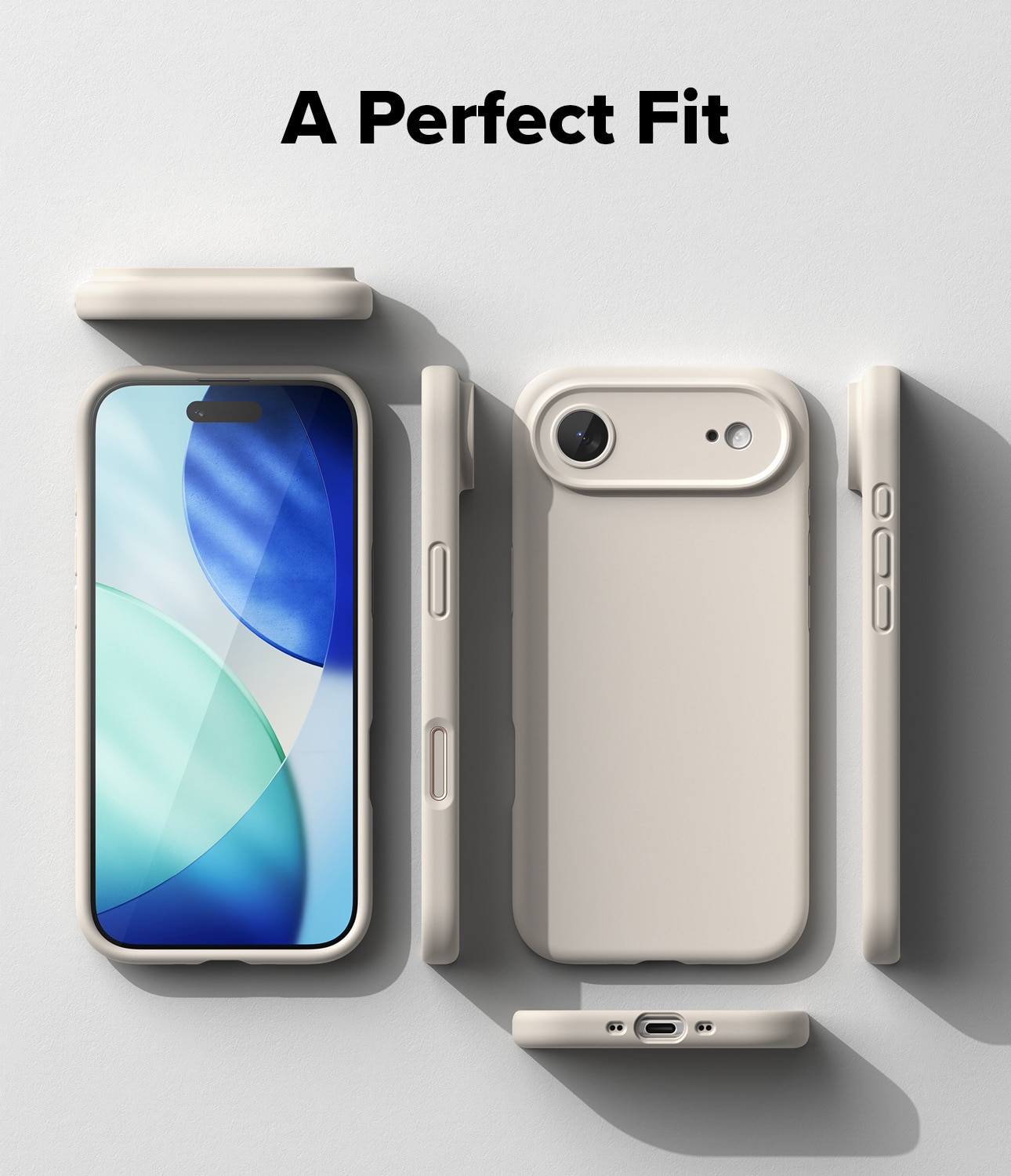 Silicone Magnetic Cover iPhone 17 Air Stone