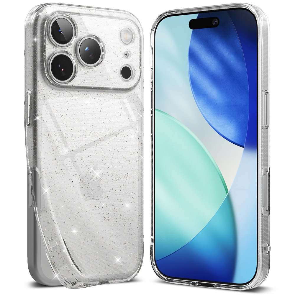 Cover Air iPhone 17 Pro Glitter Clear