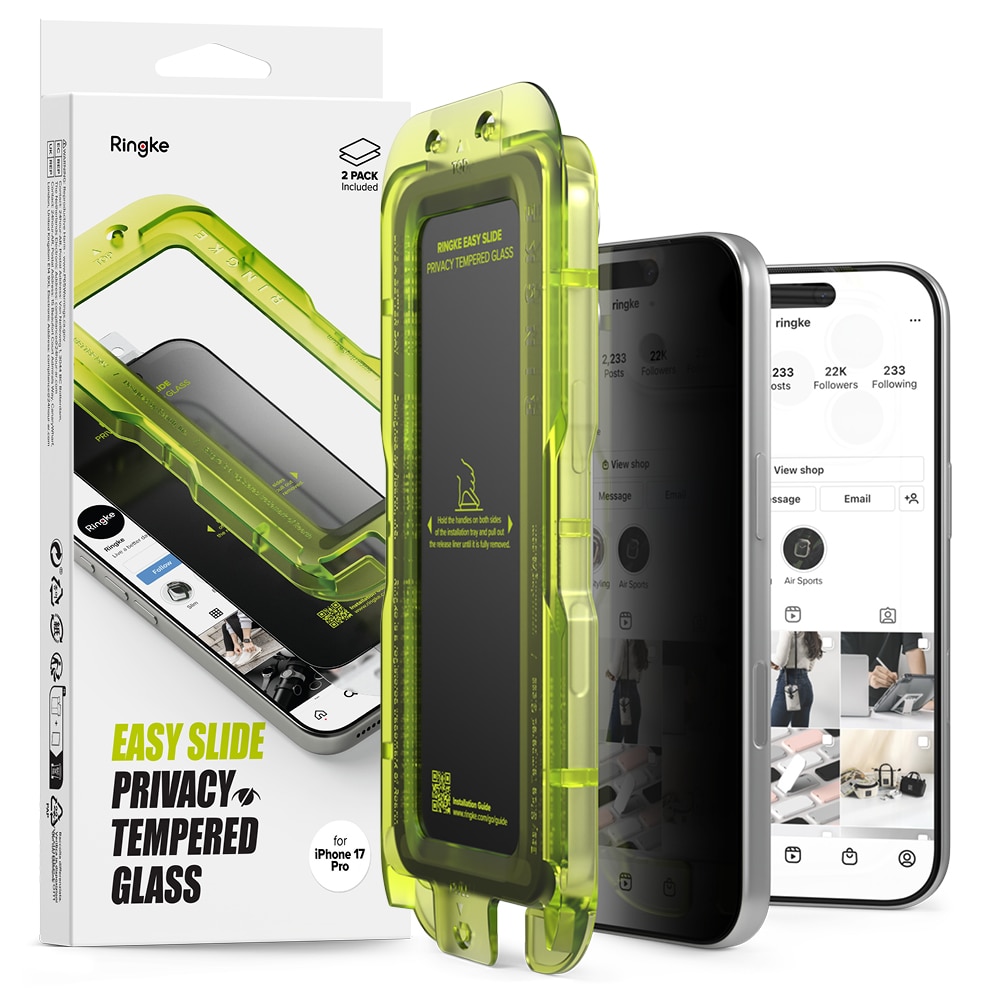 Easy Slide Privacy Glass (2 pezzi) iPhone 17 Pro Max