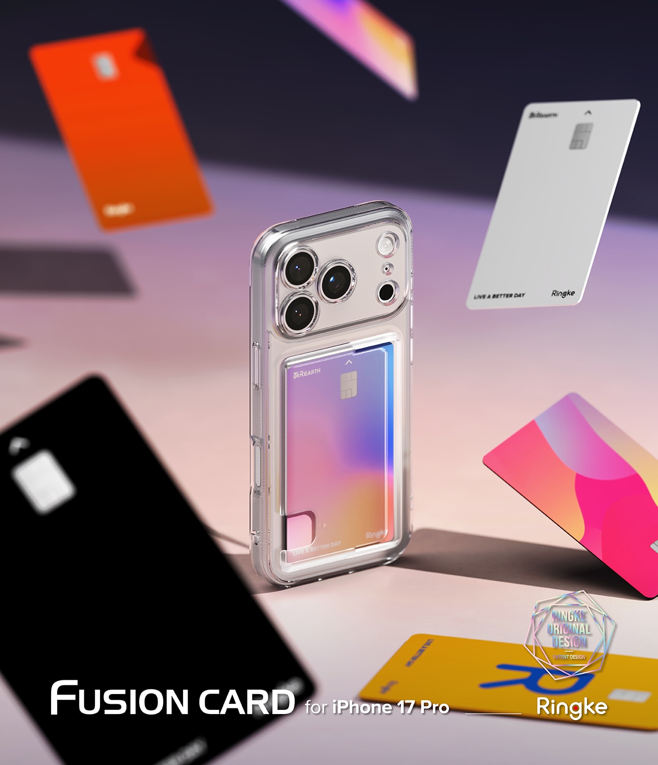 Cover Fusion Card iPhone 17 Pro Max Trasparente