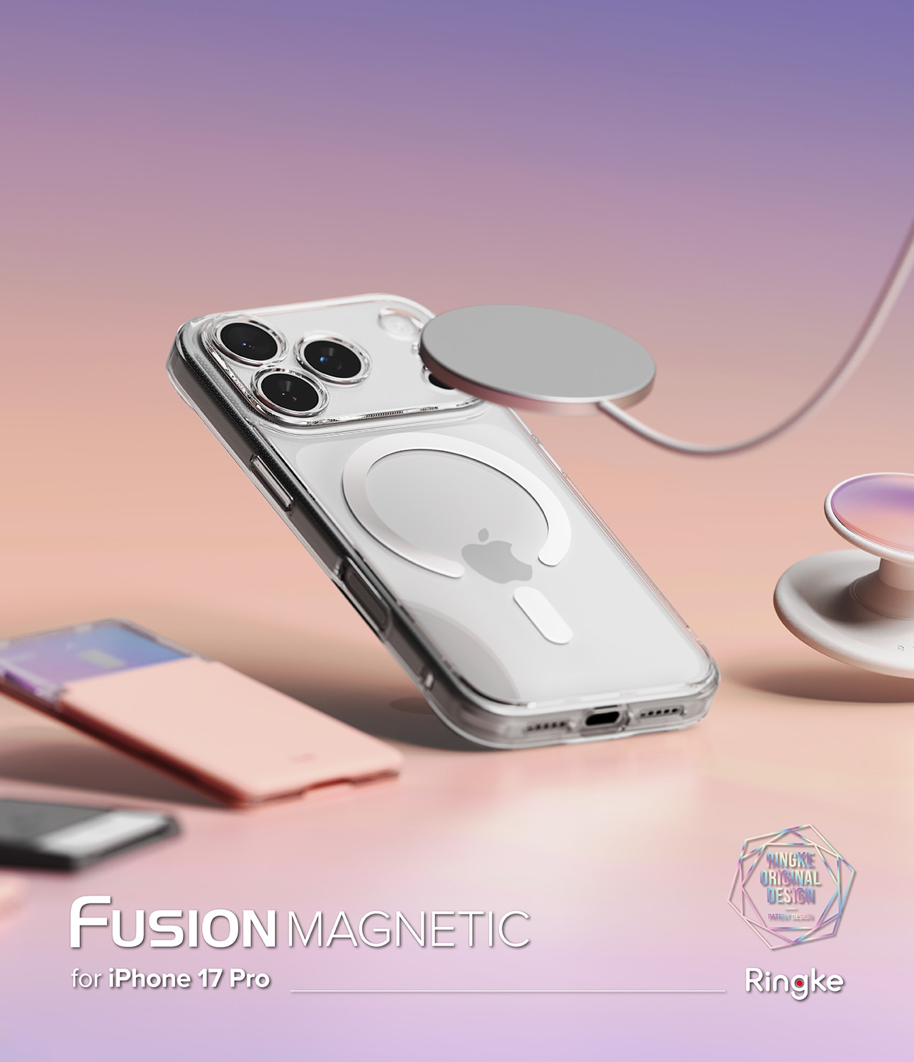 Cover Fusion Magnetic iPhone 17 Pro Max Trasparente