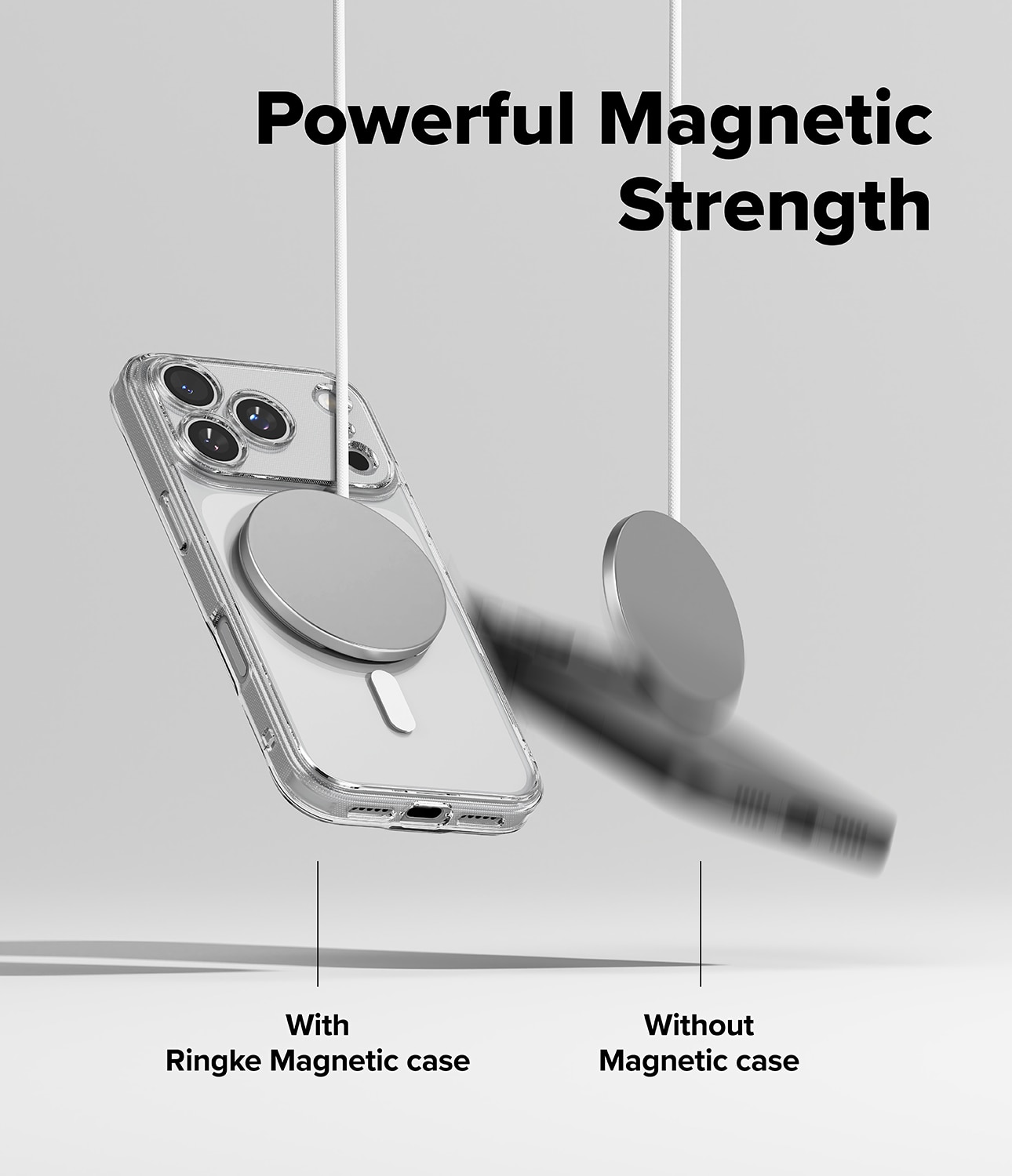 Cover Fusion Magnetic iPhone 17 Pro Max Trasparente
