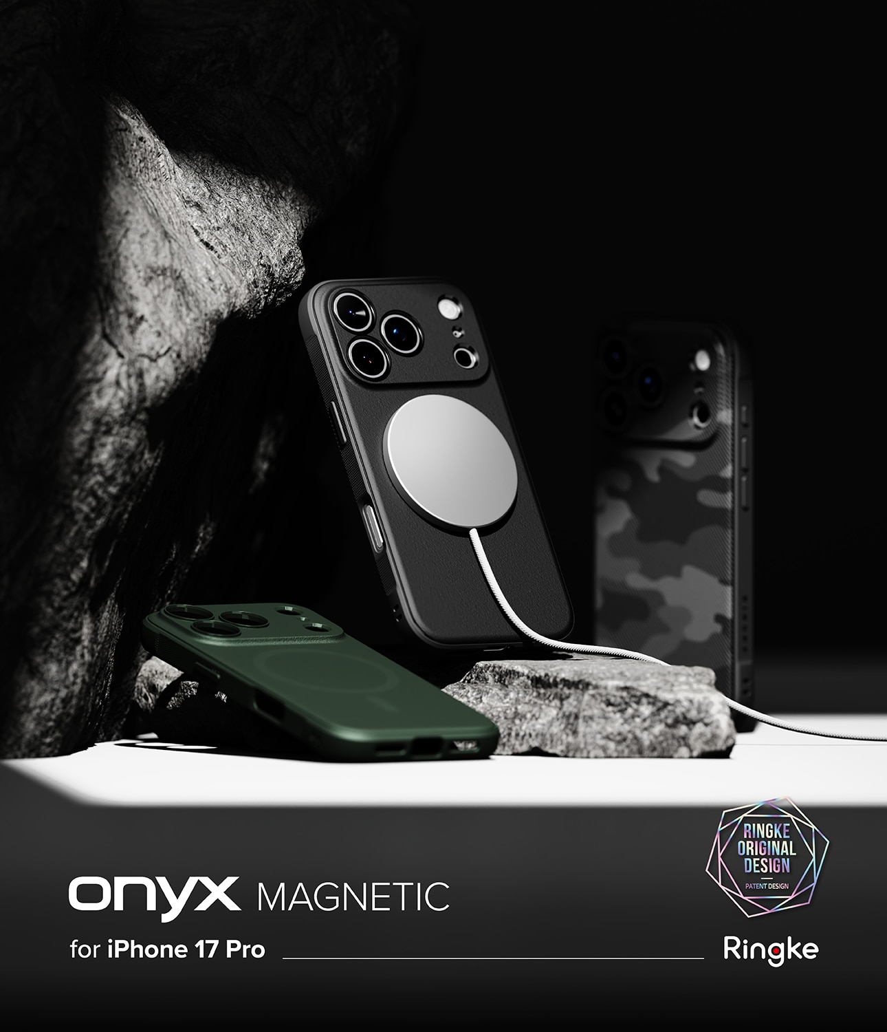 Cover Onyx Magnetic iPhone 17 Pro Max Dark Green