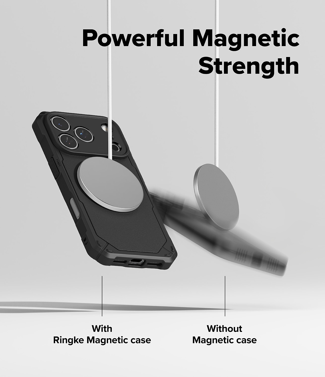 Rugged Gear Magnetic Cover iPhone 17 Pro Black