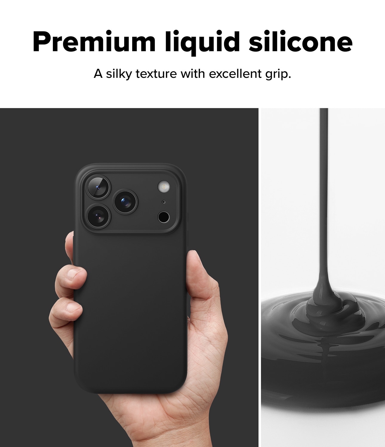 Silicone Magnetic Cover iPhone 17 Pro Max Black