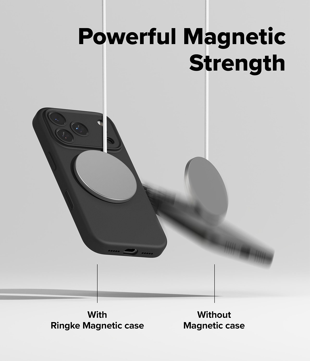 Silicone Magnetic Cover iPhone 17 Pro Max Black