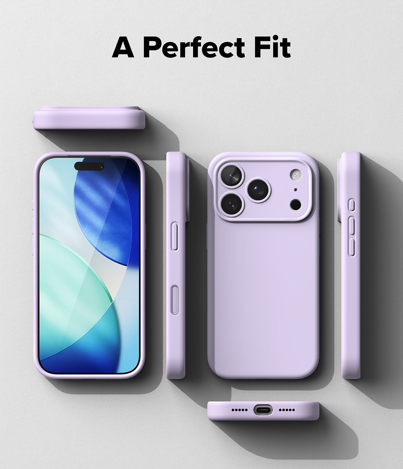 Silicone Magnetic Cover iPhone 17 Pro Max Light Purple