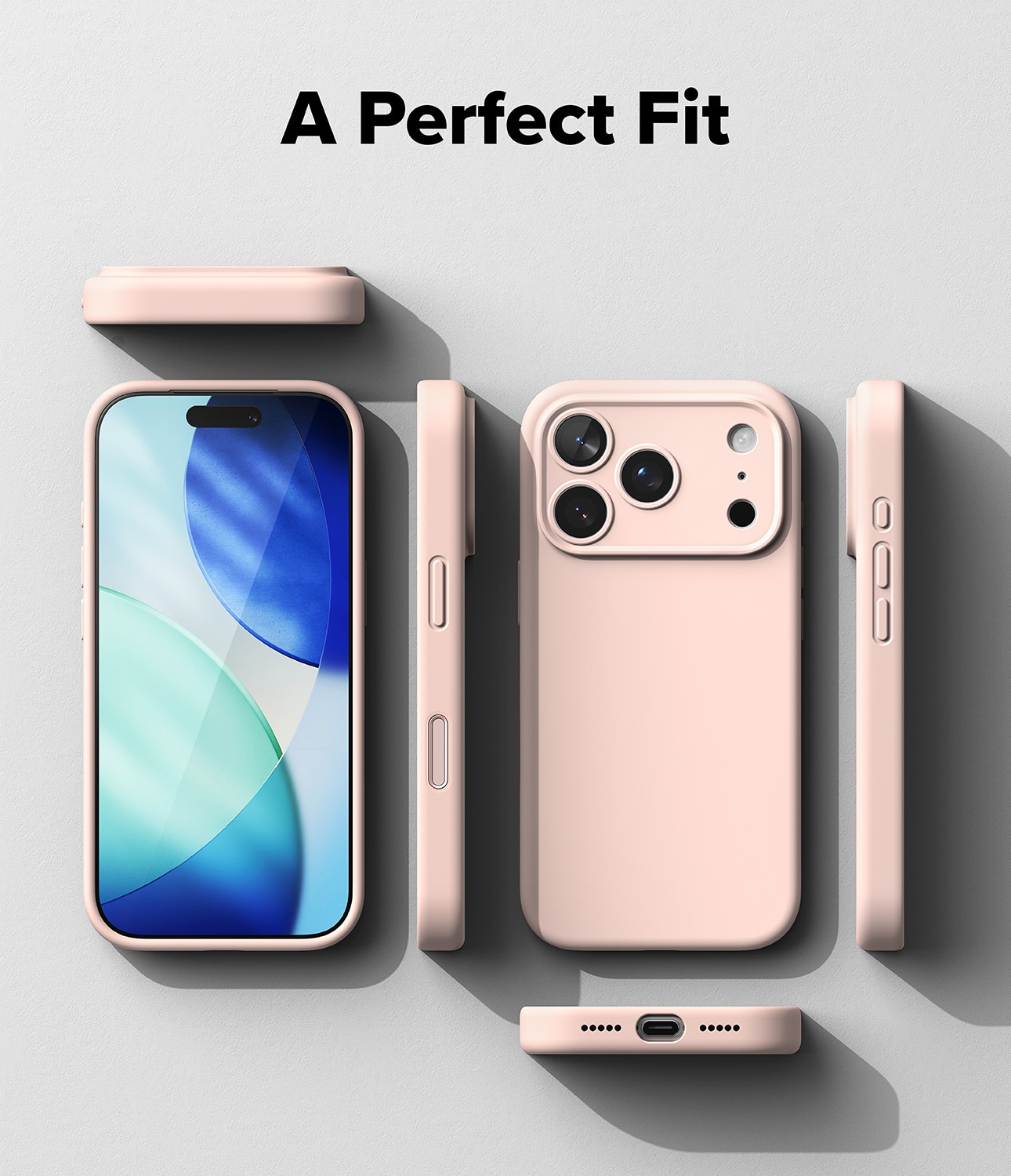 Silicone Magnetic Cover iPhone 17 Pro Max Pink Sand