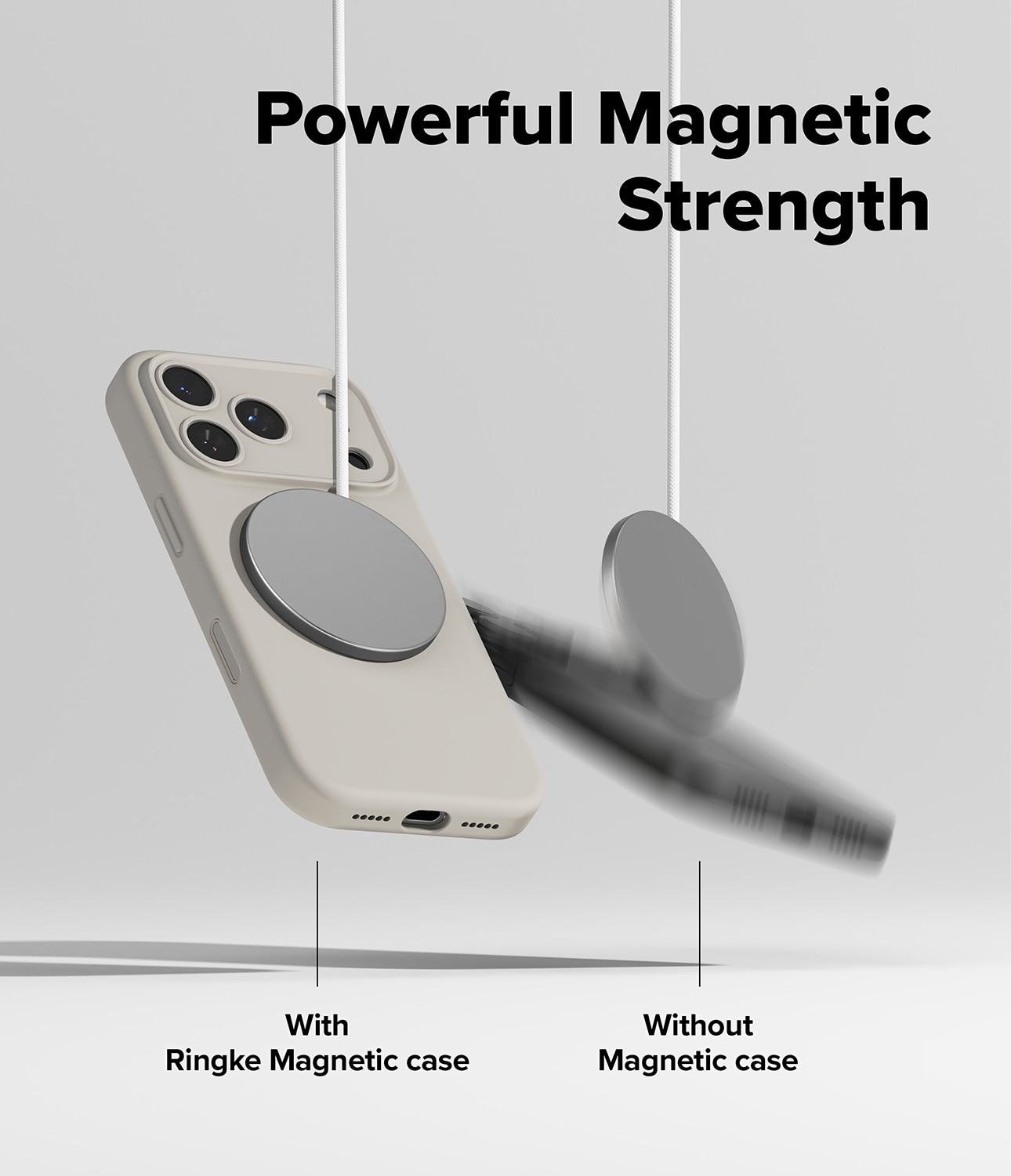 Silicone Magnetic Cover iPhone 17 Pro Max Stone