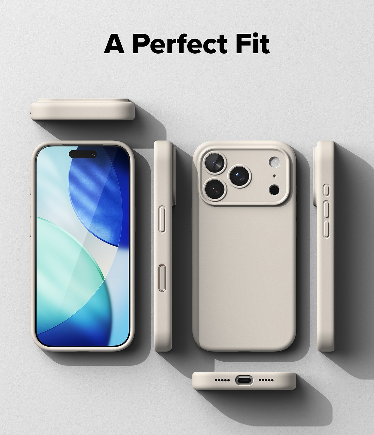 Silicone Magnetic Cover iPhone 17 Pro Max Stone