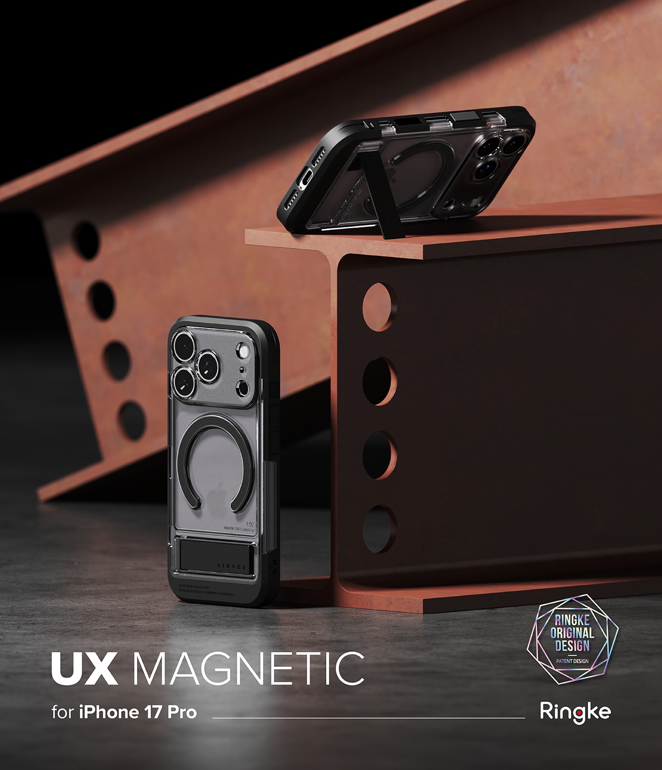 Cover UX Magnetic iPhone 17 Pro Smoke Black