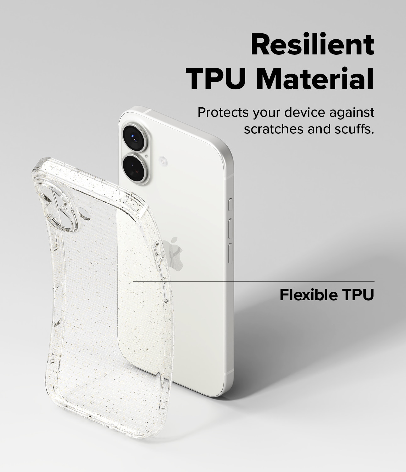 Cover Air iPhone 17 Glitter Clear