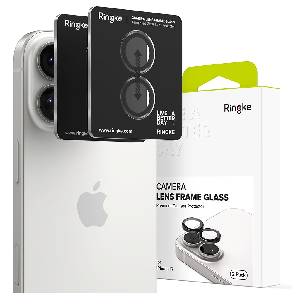 Camera Lens Frame Glass (2 pezzi) iPhone 17 Black
