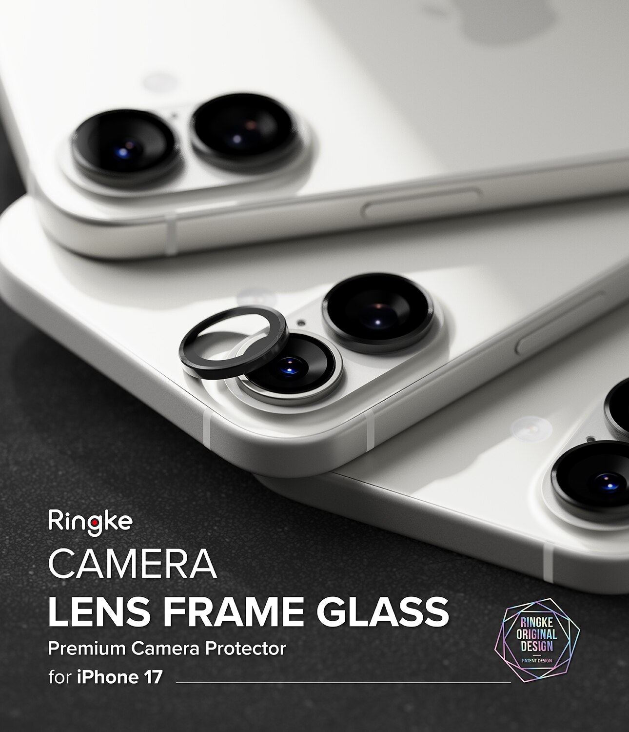 Camera Lens Frame Glass (2 pezzi) iPhone 17 Black