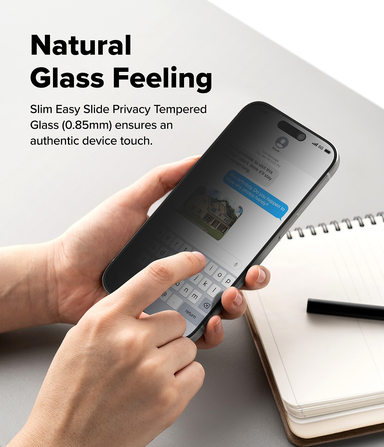 Easy Slide Privacy Glass (2 pezzi) iPhone 17