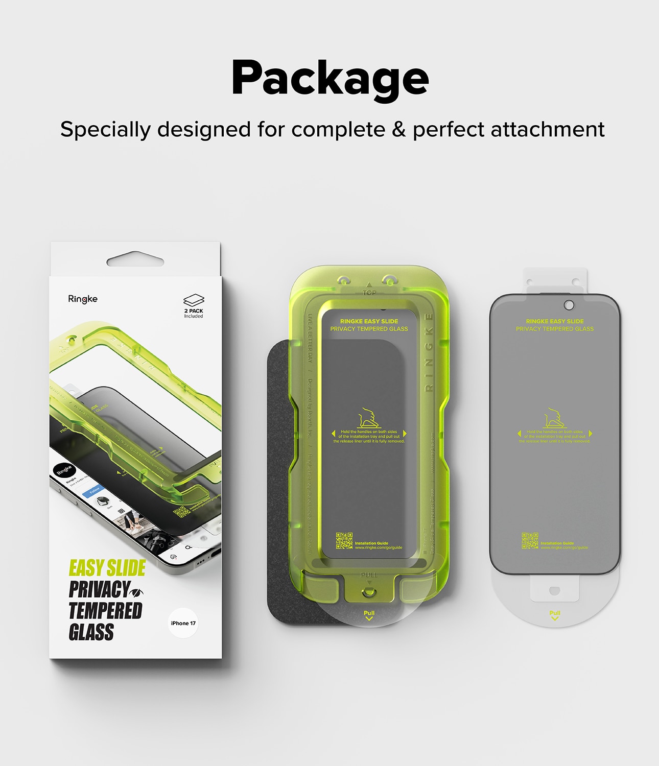 Easy Slide Privacy Glass (2 pezzi) iPhone 17