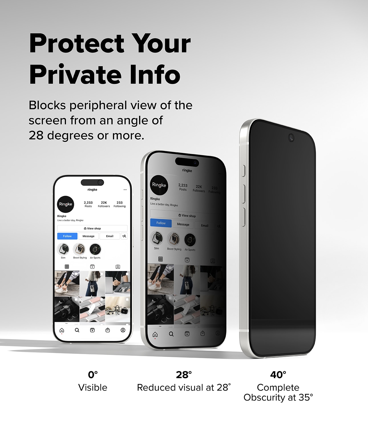 Easy Slide Privacy Glass (2 pezzi) iPhone 17