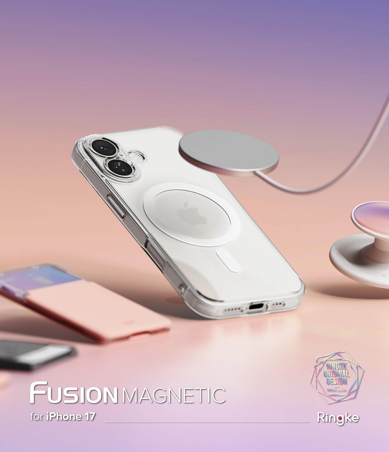 Cover Fusion Magnetic iPhone 17 Trasparente
