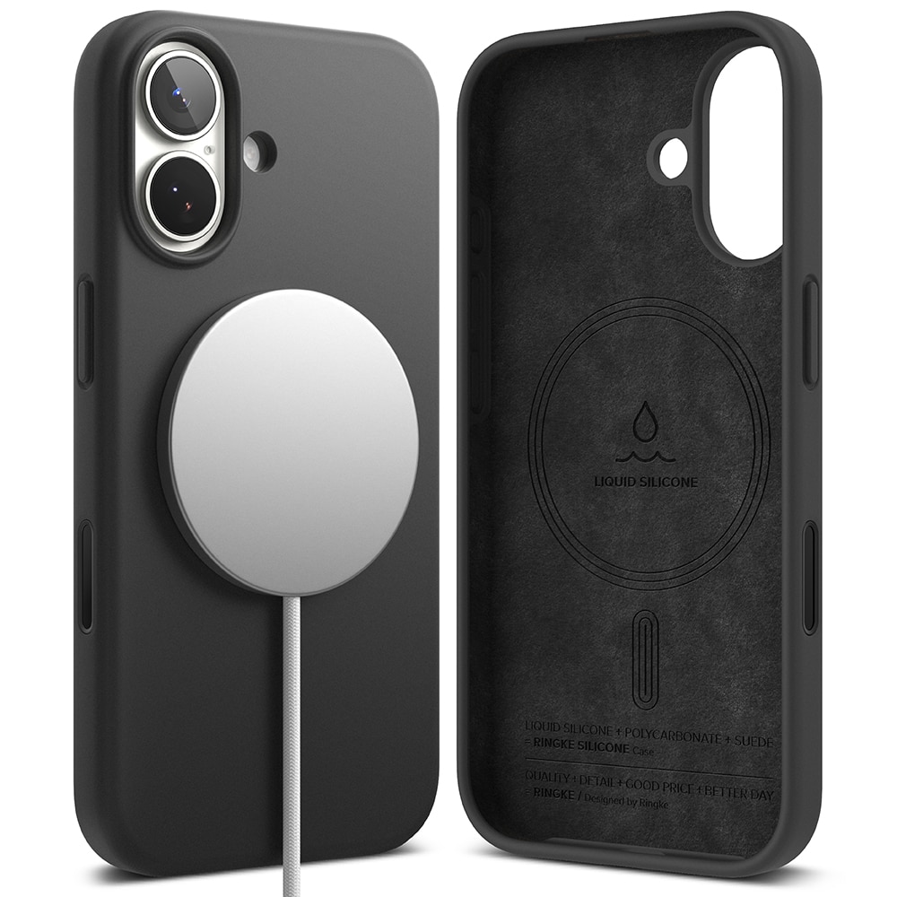 Silicone Magnetic Cover iPhone 17 Black